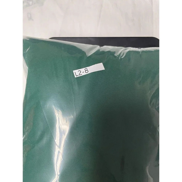 Bleuh Ciel Blouse L Off Shoulder Green Floral Embroider Cottagecore Smocked Boho - Picture 8 of 9